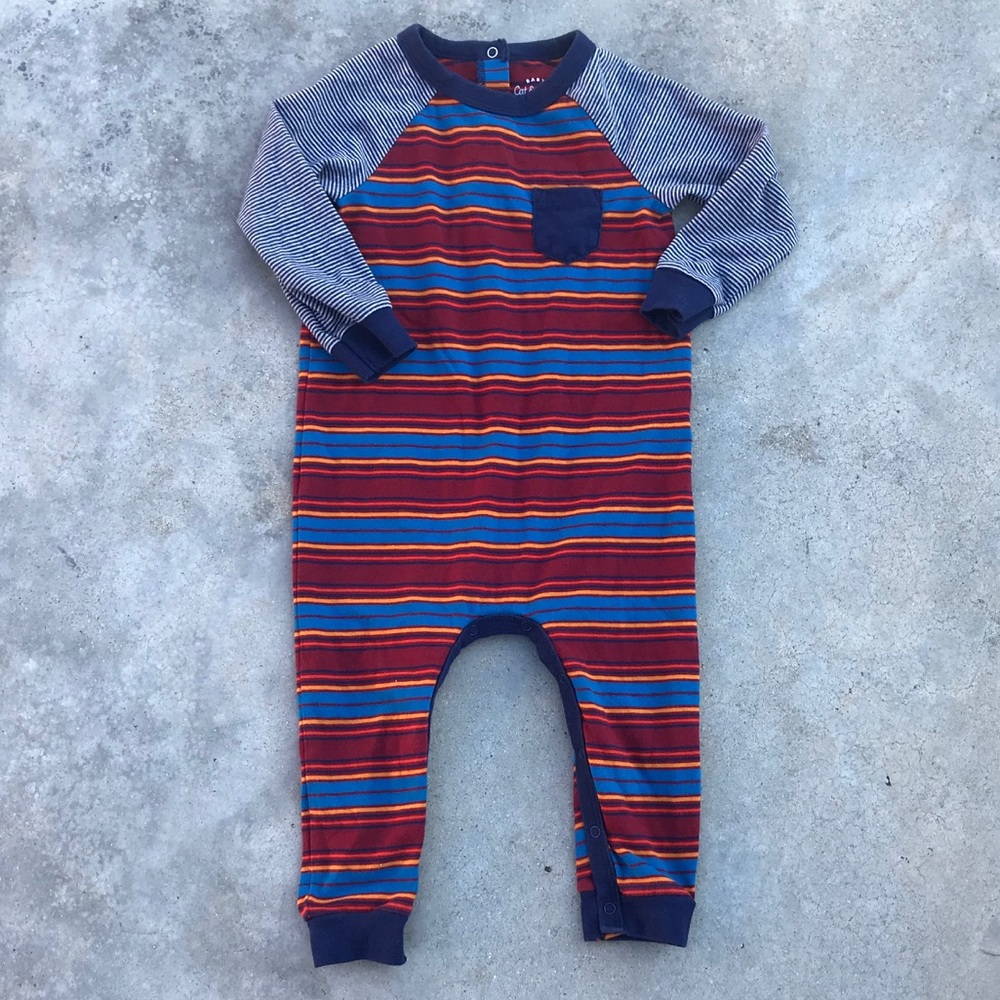 Toddler boy striped onepiece